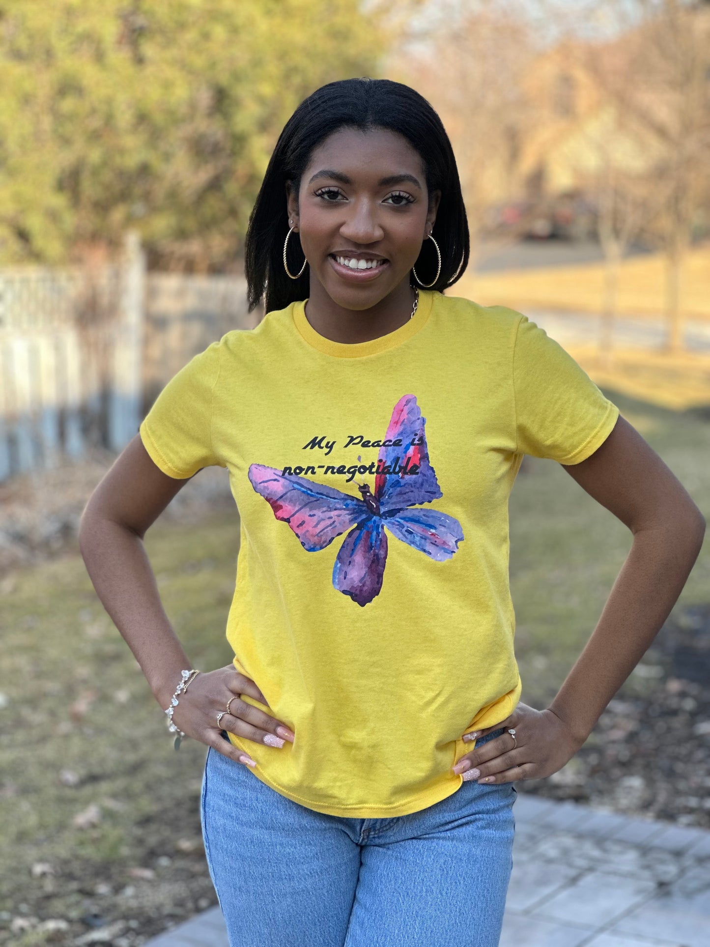 Butterfly My Peach T-Shirt