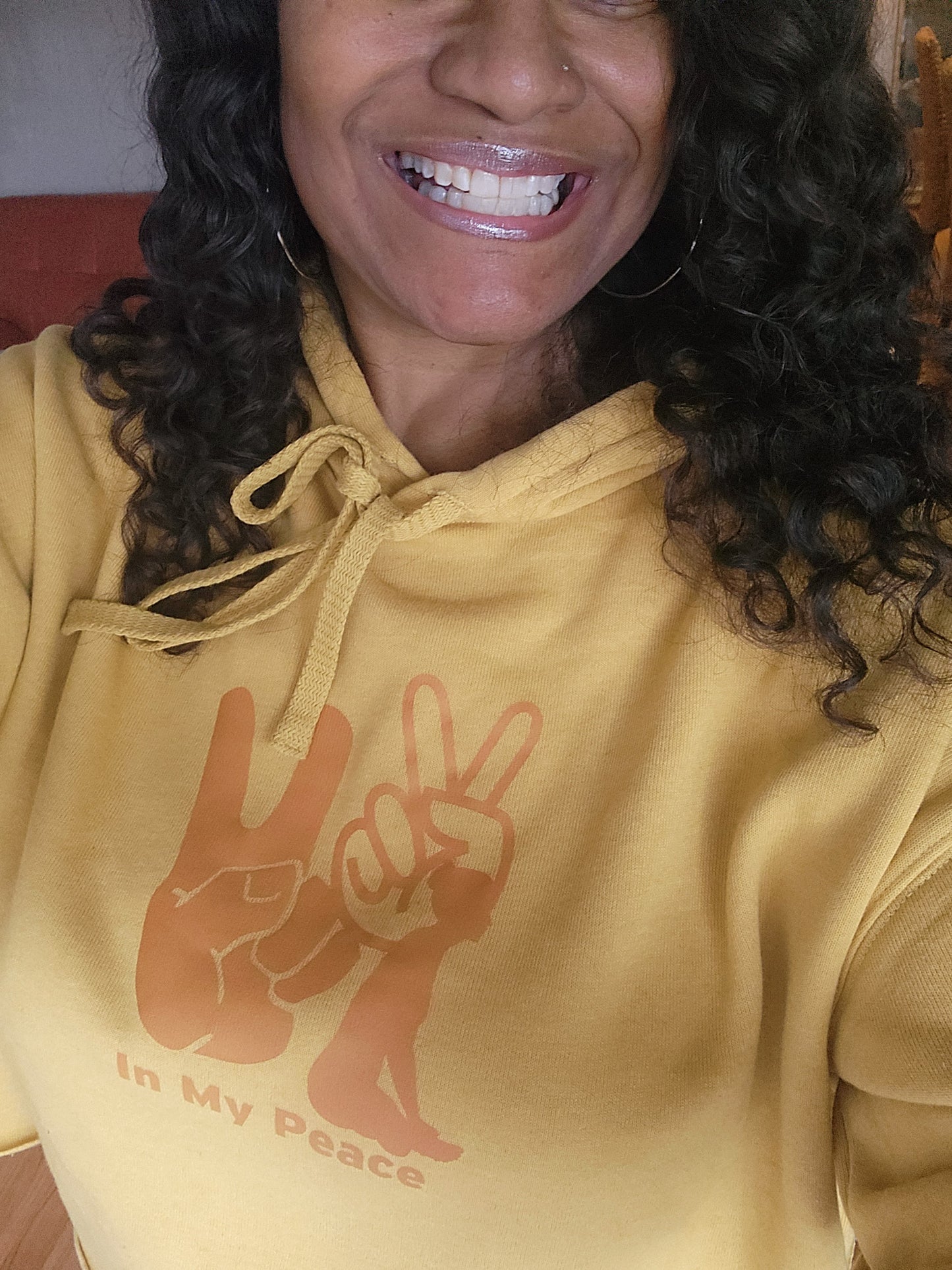 My Peace Crop Fleece Hoodie