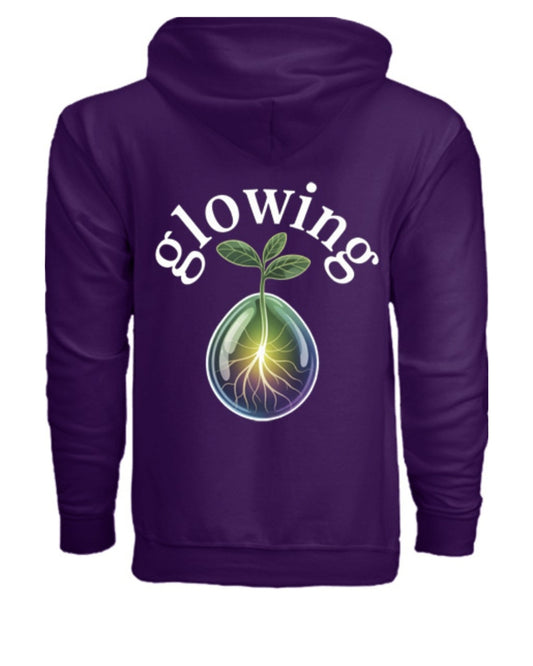 Never Stop Glowing Zip Hoodie
